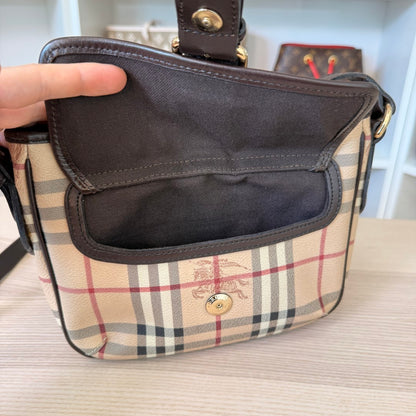 Burberry Haymarket Check Crossbody Bag