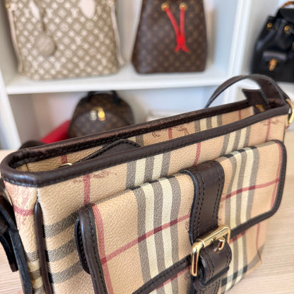 Burberry Haymarket Check Crossbody Bag