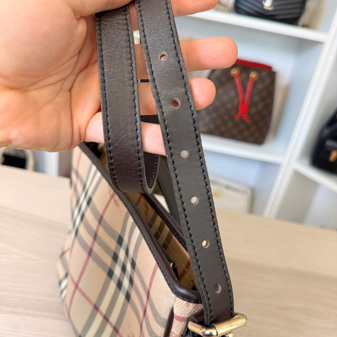 Burberry Haymarket Check Crossbody Bag
