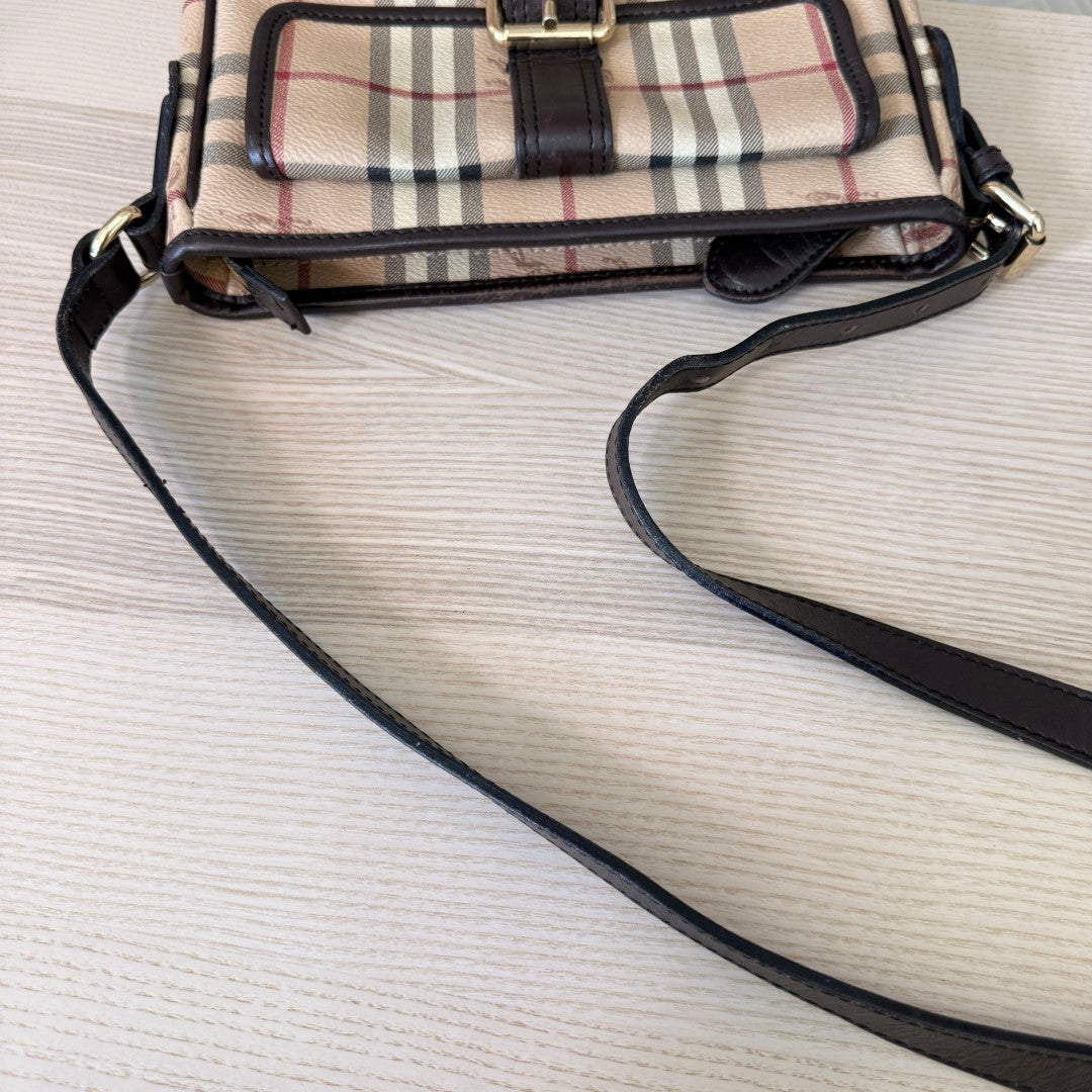 Burberry Haymarket Check Crossbody Bag