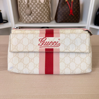 Gucci GG Supreme Belt Bag Rose Pink