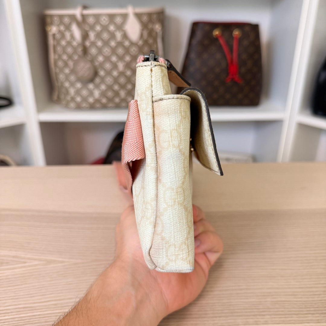 Gucci GG Supreme Belt Bag Rose Pink