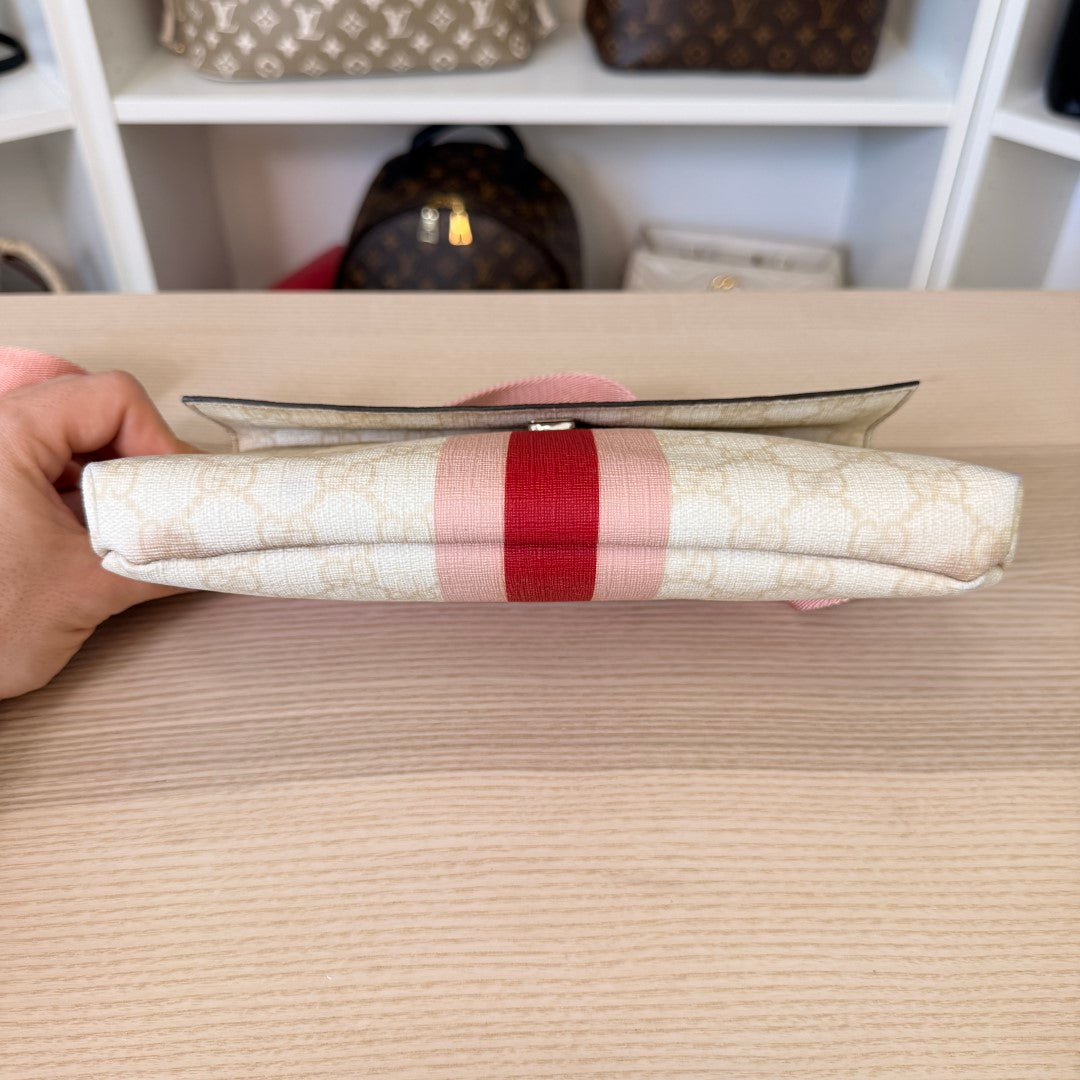 Gucci GG Supreme Belt Bag Rose Pink