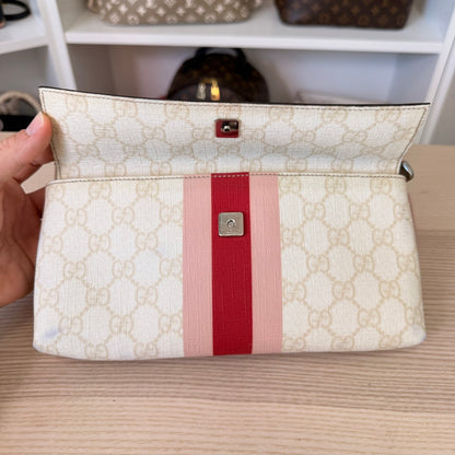 Gucci GG Supreme Belt Bag Rose Pink