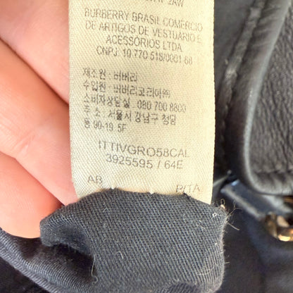 Burbery Haymarket Check Leather Hobo