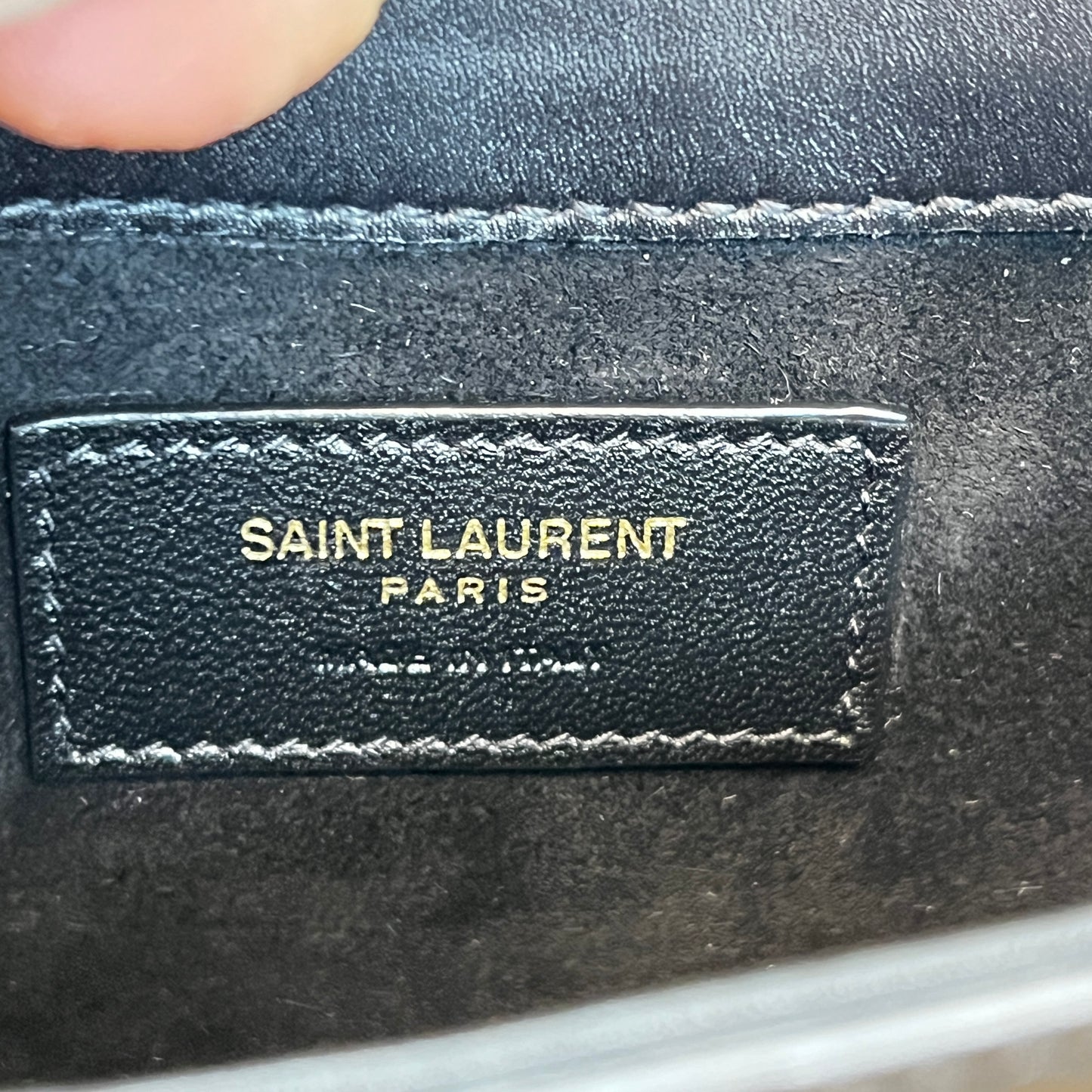 Saint Laurent Smooth Calfskin Le 5 A 7 Mini Hobo Black GHW