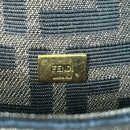 Fendi Baguette Mini Brown FF Jacquard Fabric