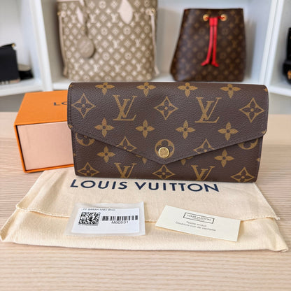 Louis Vuitton Monogram Sarah Wallet NM Brown
