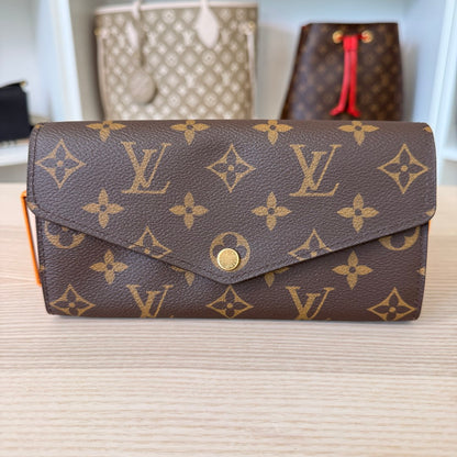 Louis Vuitton Monogram Sarah Wallet NM Brown