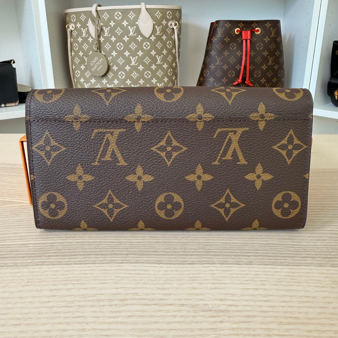 Louis Vuitton Monogram Sarah Wallet NM Brown