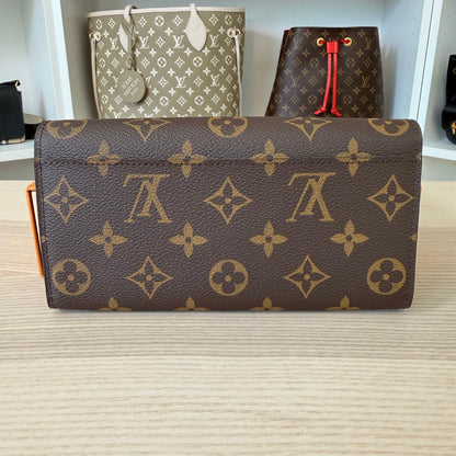Louis Vuitton Monogram Sarah Wallet NM Brown
