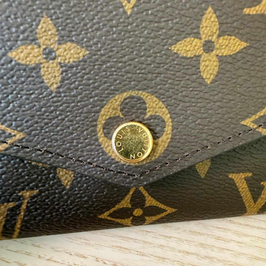 Louis Vuitton Monogram Sarah Wallet NM Brown