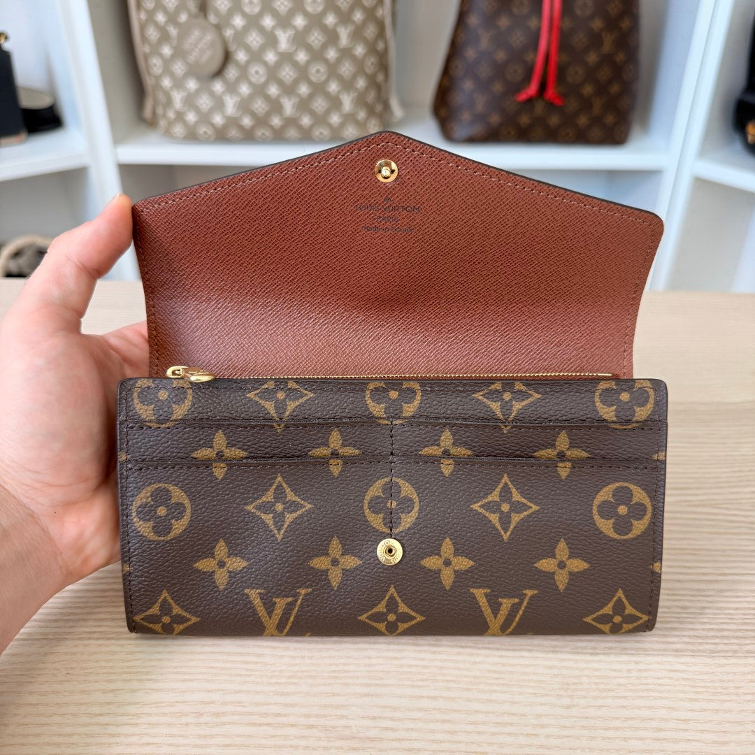 Louis Vuitton Monogram Sarah Wallet NM Brown