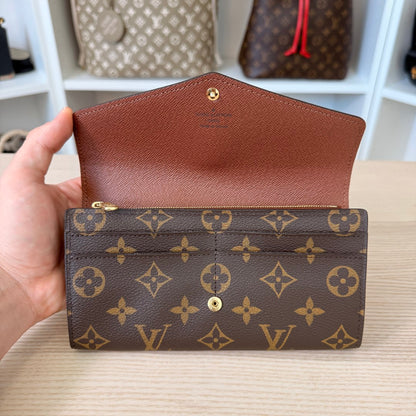Louis Vuitton Monogram Sarah Wallet NM Brown
