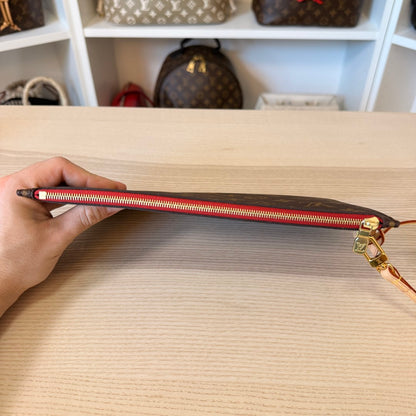 Louis Vuitton Monogram Neverfull MM GM Pochette Cherry