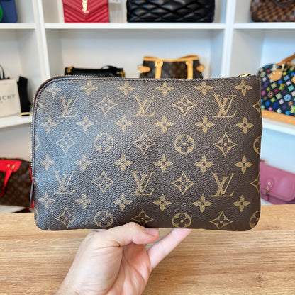 Louis Vuitton Monogram Etui Voyage PM Pouch Fuchsia