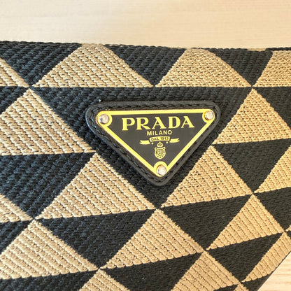 Prada Triangolo Jacquard Symbole Triangle Bag