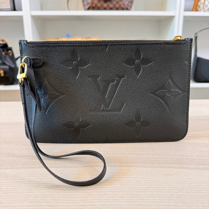 Louis Vuitton Empreinte Monogram Neverfull Pochette Black