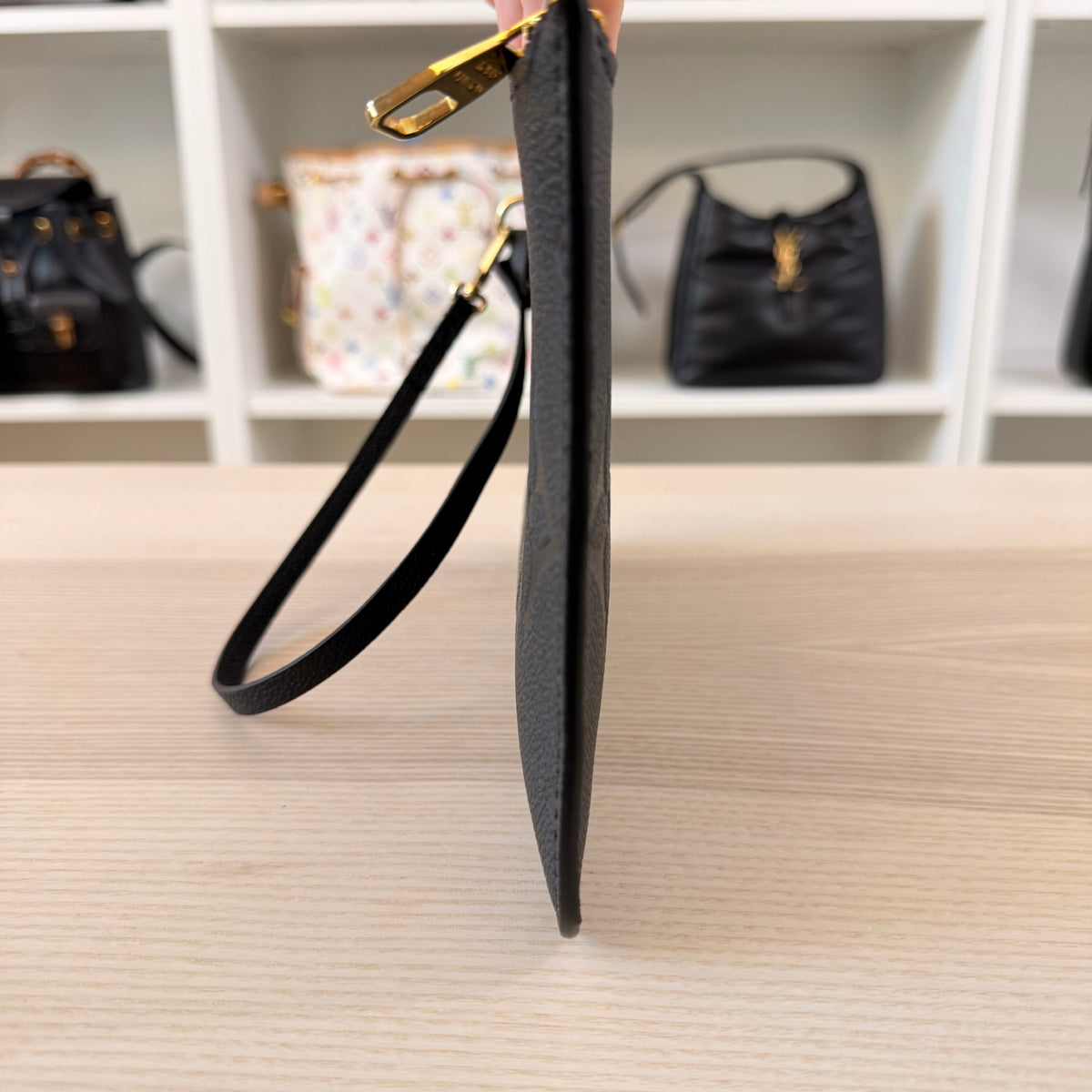 Louis Vuitton Empreinte Monogram Neverfull Pochette Black