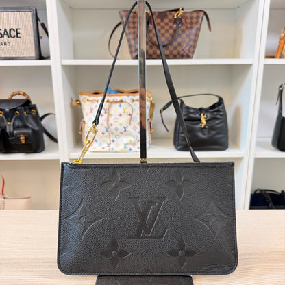 Louis Vuitton Empreinte Monogram Neverfull Pochette Black