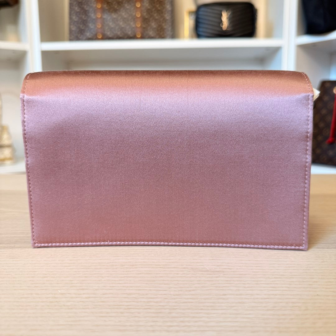 Saint Laurent YSL Satin Kate Tassel Wallet on Chain Bag