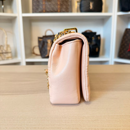 Burberry Lambskin Quilted Small Lola Bag Pink