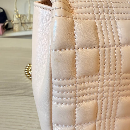 Burberry Lambskin Quilted Small Lola Bag Pink