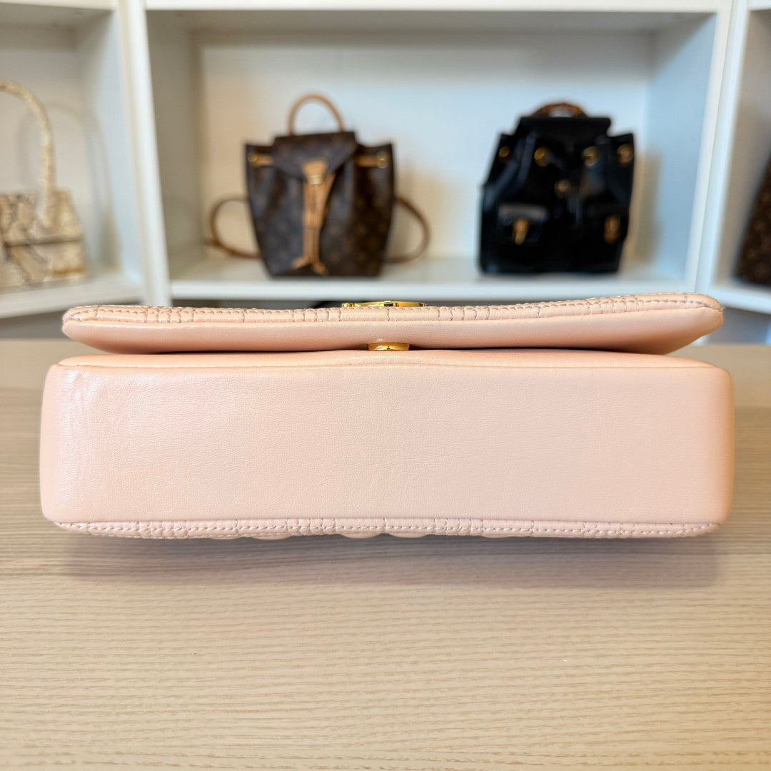 Burberry Lambskin Quilted Small Lola Bag Pink