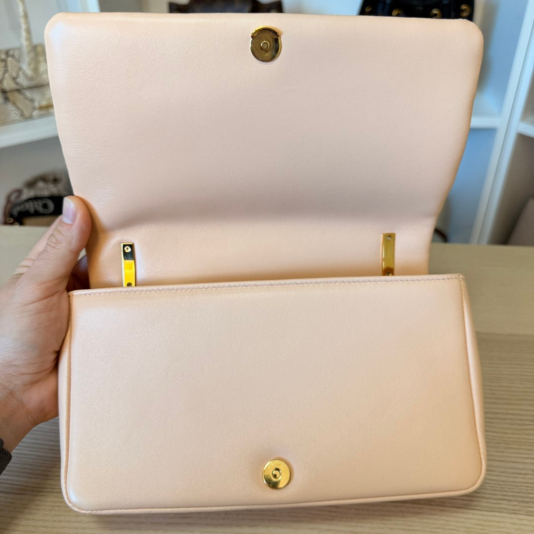 Burberry Lambskin Quilted Small Lola Bag Pink