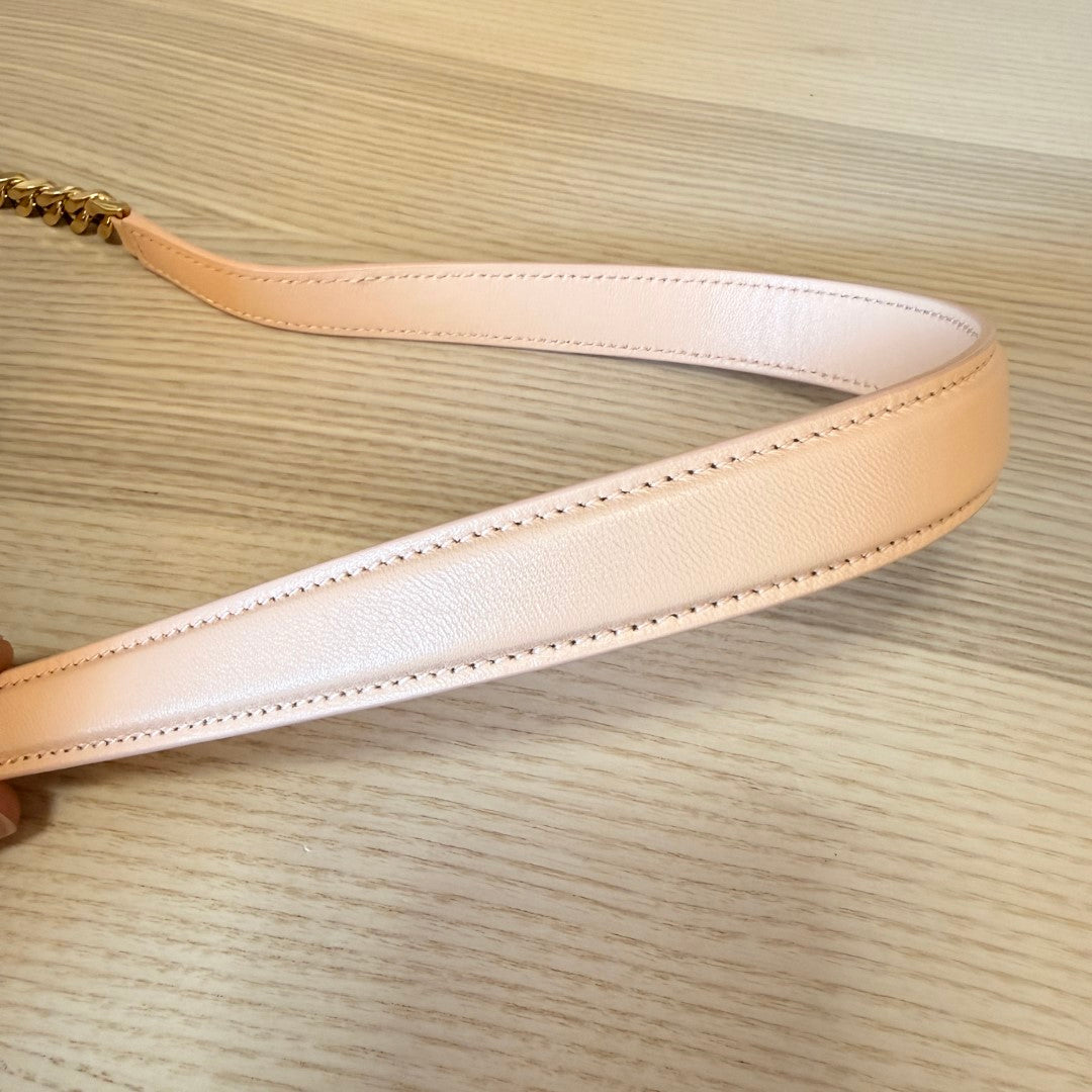 Burberry Lambskin Quilted Small Lola Bag Pink