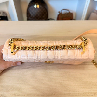 Burberry Lambskin Quilted Small Lola Bag Pink