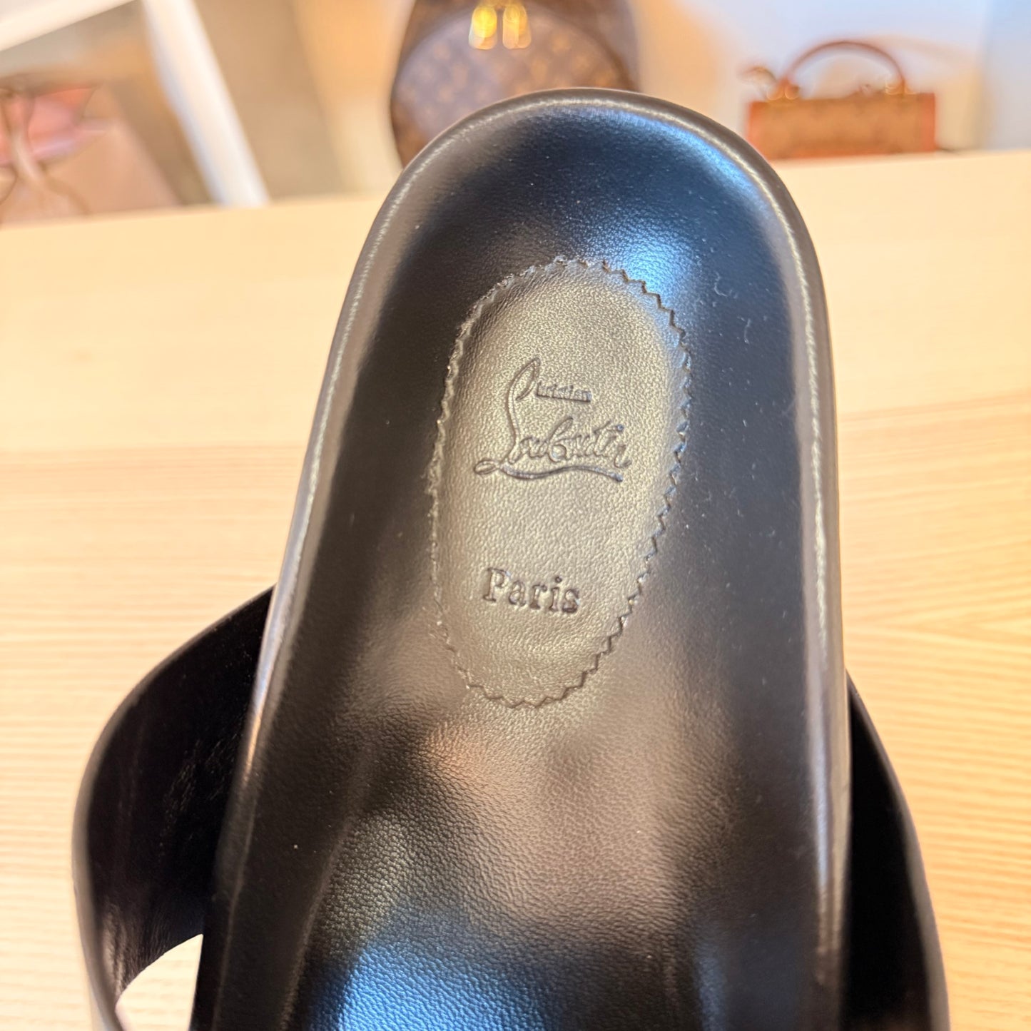 Christian Louboutin Dhabubizz Logo Plaque Sandals Size 42