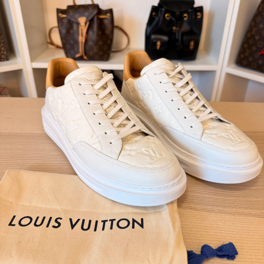Louis Vuitton Beverly Hills Sneaker Size 8 White
