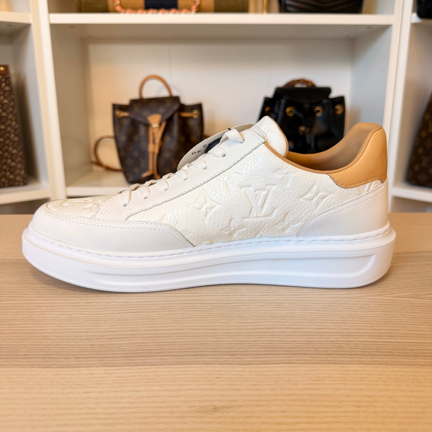 Louis Vuitton Beverly Hills Sneaker Size 8 White