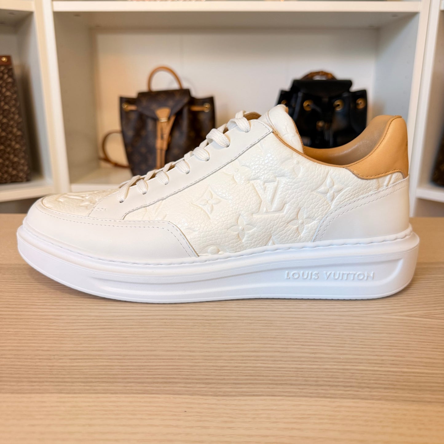 Louis Vuitton Beverly Hills Sneaker Size 8 White