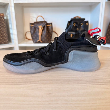 Christian Louboutin Arpoador Black Leather Drawstring Low Top Sneakers Size 42.5/ Size 9