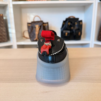 Christian Louboutin Arpoador Black Leather Drawstring Low Top Sneakers Size 42.5/ Size 9