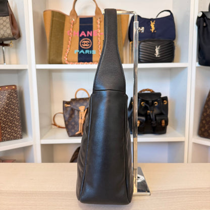 Saint Laurent YSL Padded Lambskin Small Le 5 A 7 Supple Hobo Black