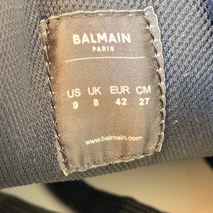 Balmain B-East Sneakers Size 9 US / 42 EU Black/White