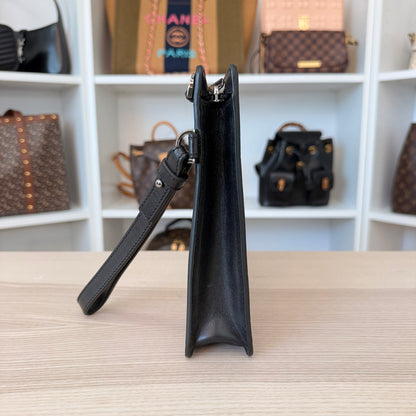 Versace Raffia Pouch Clutch/Wristlet/Crossbody Bag