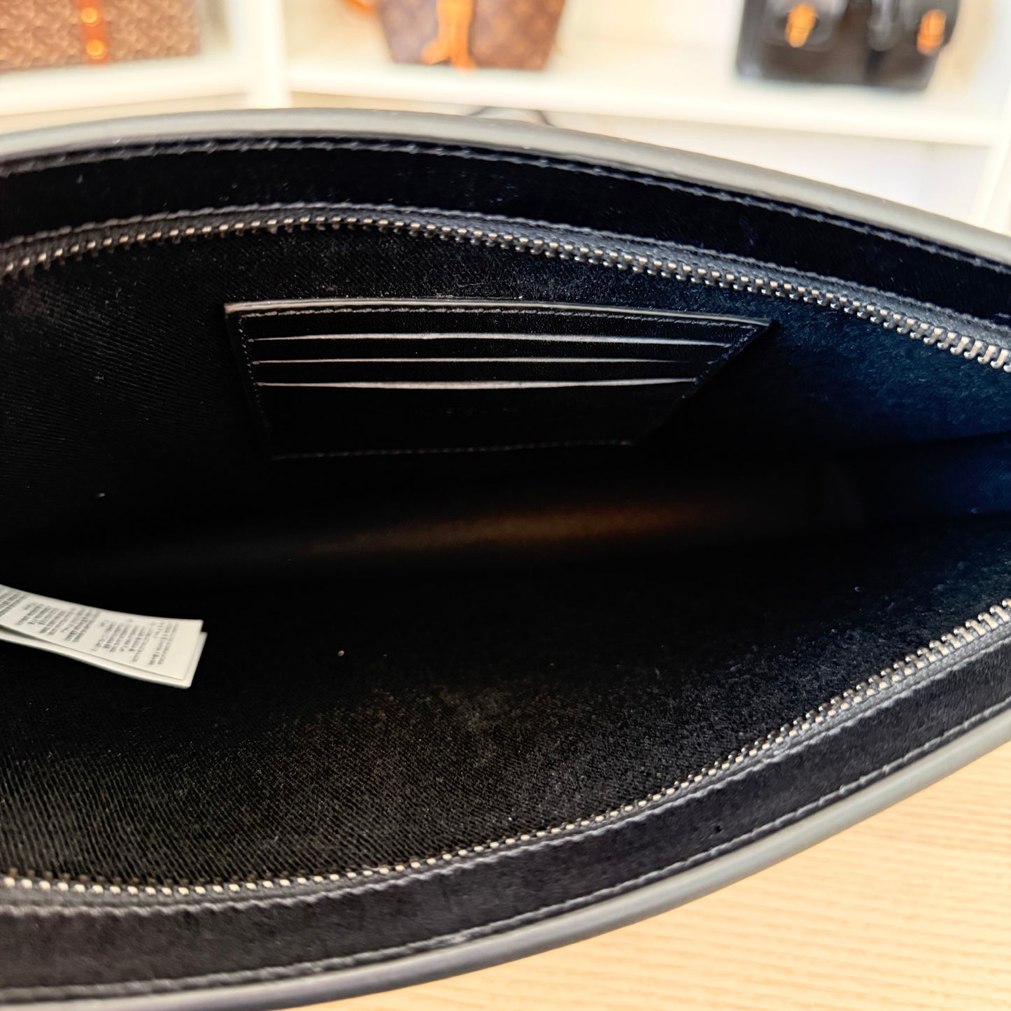 Versace Raffia Pouch Clutch/Wristlet/Crossbody Bag