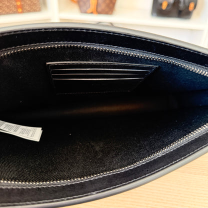 Versace Raffia Pouch Clutch/Wristlet/Crossbody Bag