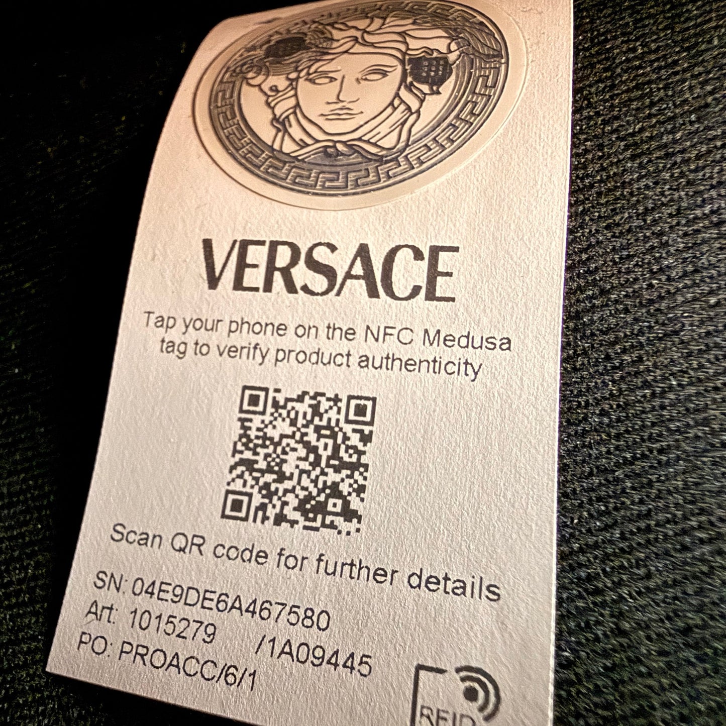 Versace Raffia Pouch Clutch/Wristlet/Crossbody Bag