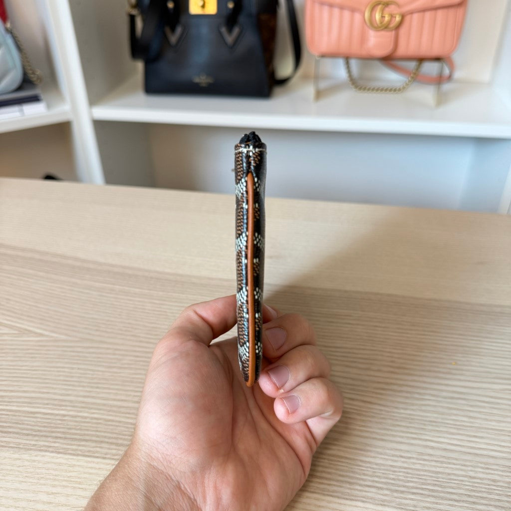 Goyard Goyardine Mini Senat Pochette Black and Tan