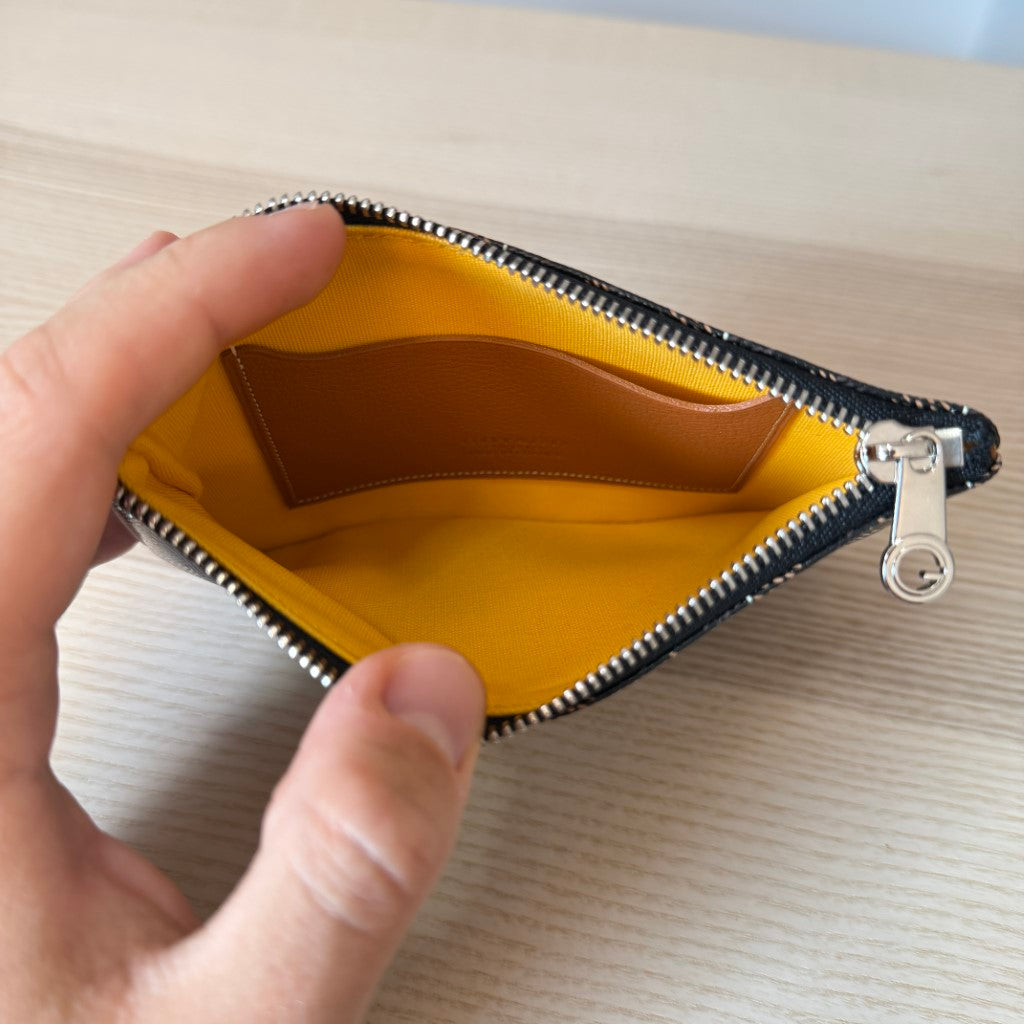Goyard Goyardine Mini Senat Pochette Black and Tan