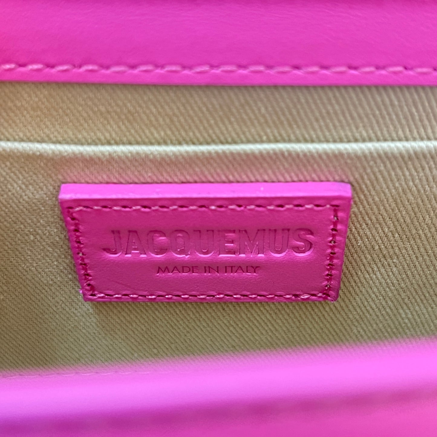 Jacquemus Le Chiquito Long Neon Pink