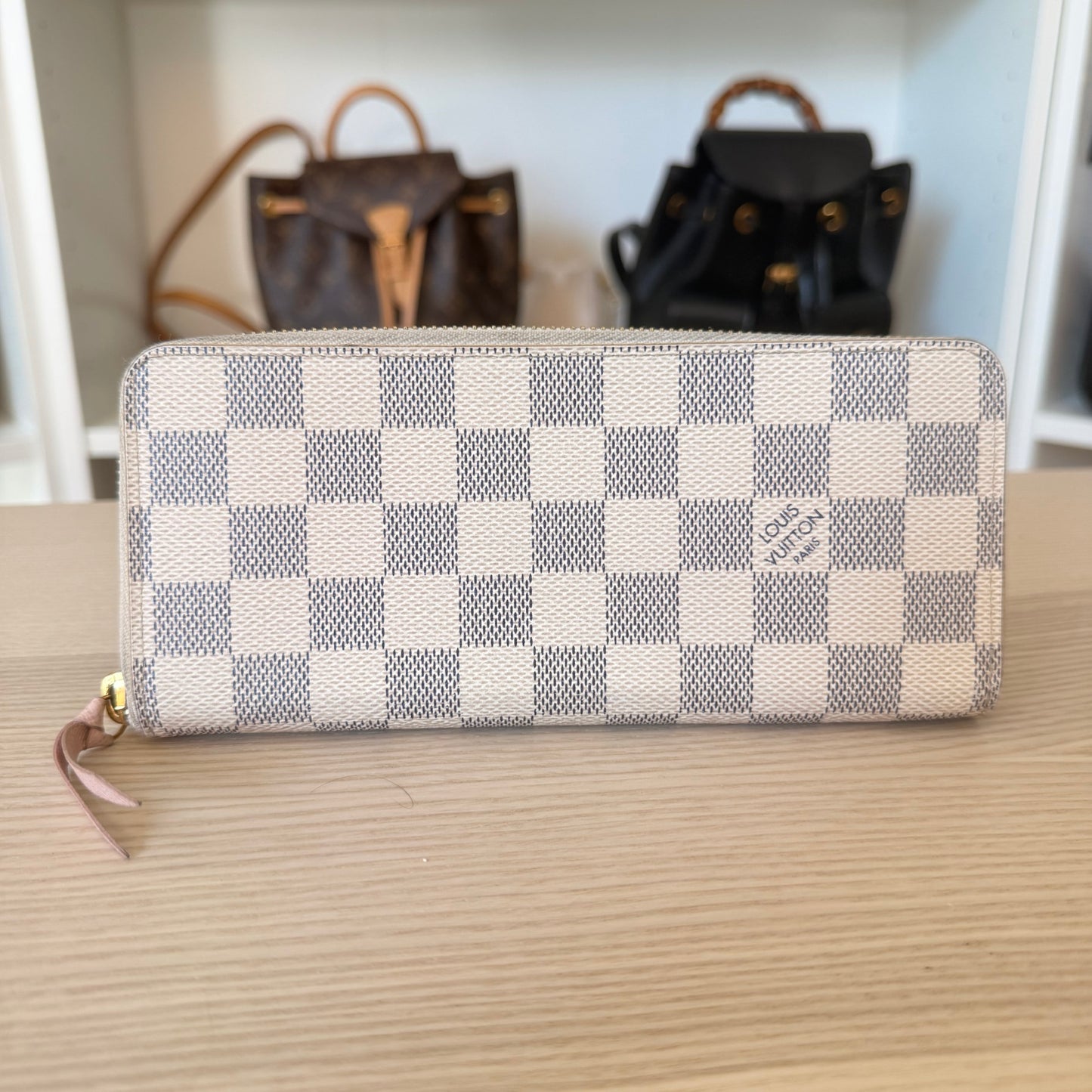 Louis Vuitton Damier Azur Clemence Wallet