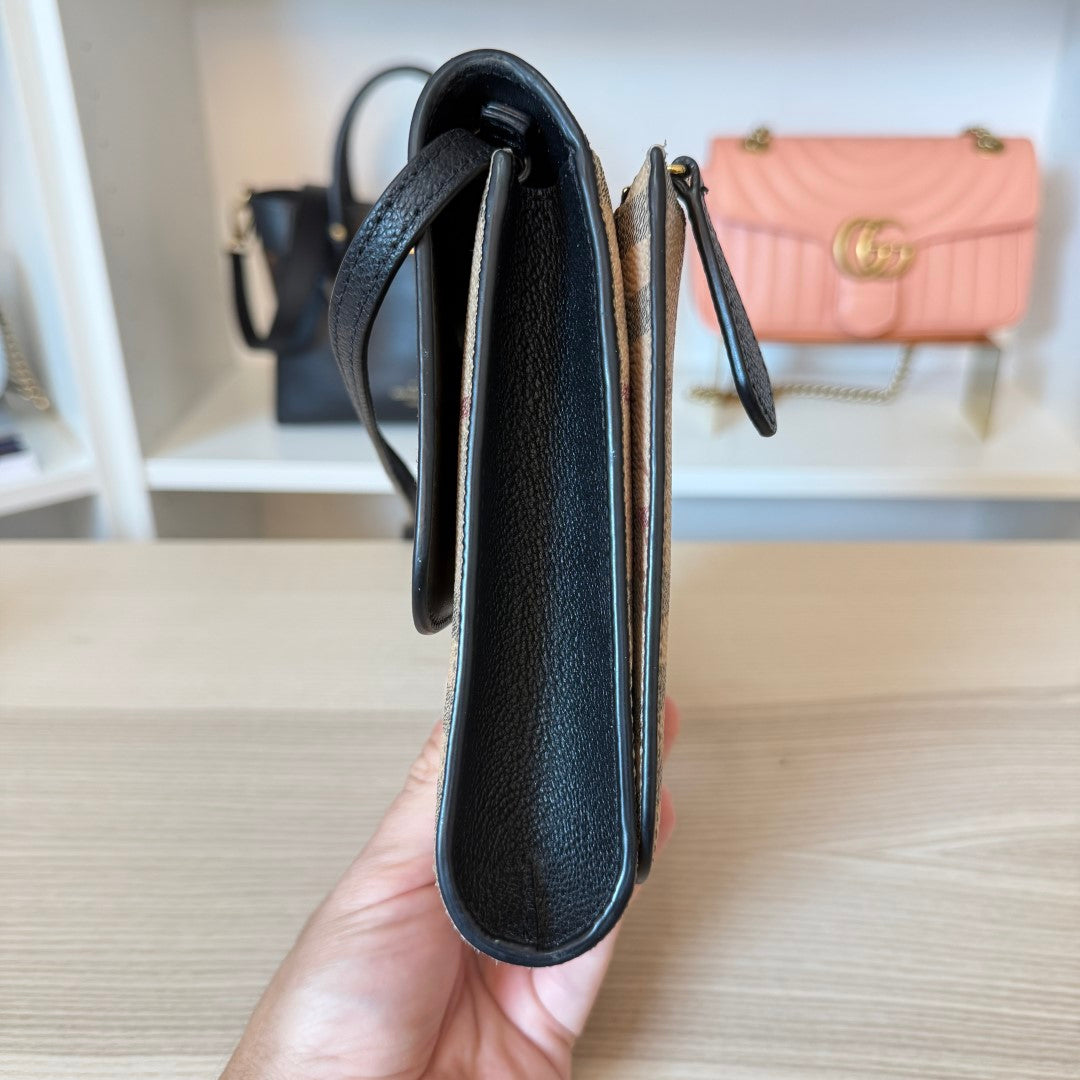 Burberry Haymarket Check Small Loxley Crossbody Black
