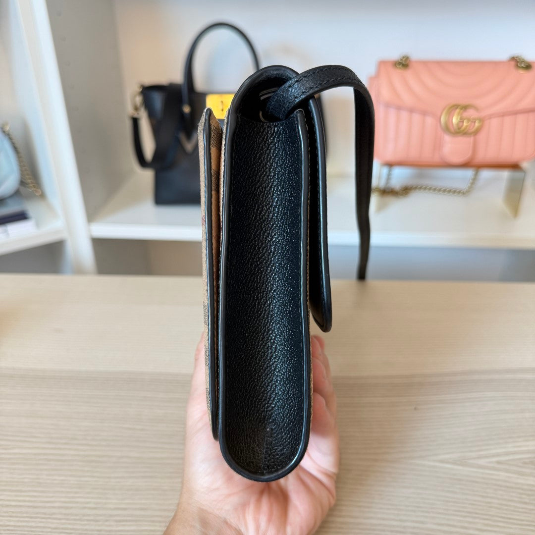 Burberry Haymarket Check Small Loxley Crossbody Black