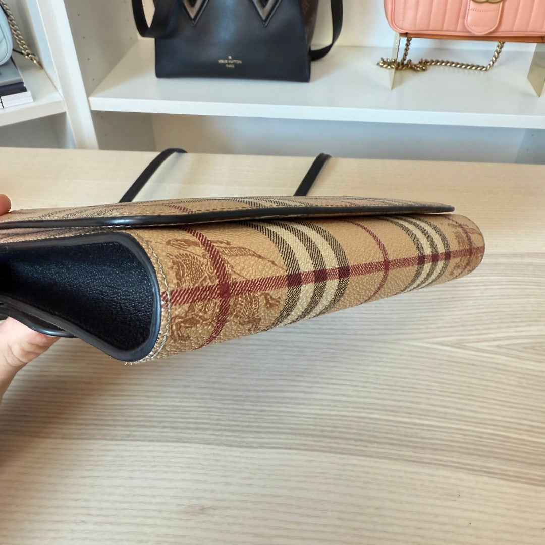 Burberry Haymarket Check Small Loxley Crossbody Black